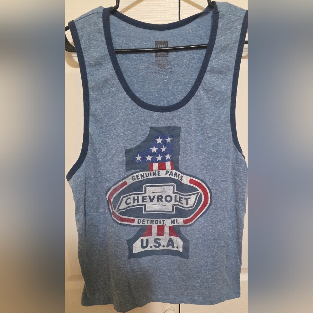 Chevrolet Blue Men’s Tank Top - Vintage Logo
